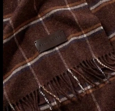 $695 NUEVA MANTA DE LANA PARA EL HOGAR RALPH LAUREN TIRO SCOTT CUADROS GRUESA SUAVE LANA DE CORDERO Foto 1 de 4