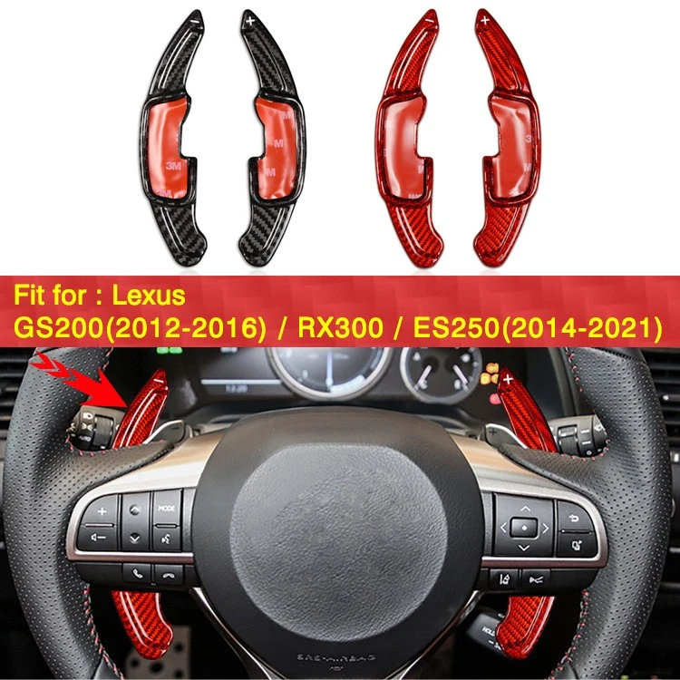 Extensión de palanca de cambios de volante de fibra de carbono para Lexus GS200 RX300 ES250 Foto 1 de 4