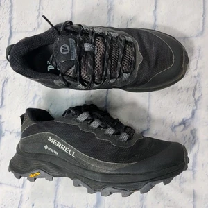 Merrell WOMENS SIZE 7.5 Moab Speed GTX J067162 Black Hiking Shoes Sneakers - Picture 1 of 9