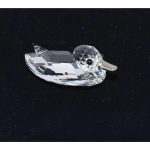 Swarovski Mini Ente Silber Schnabel Funkelnde Kristall Figur Retired - Bild 1 von 6
