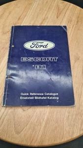 Ford Escort 81 Mk3 - Kurzkatalog - Werksteile - selten - Bild 1 von 5
