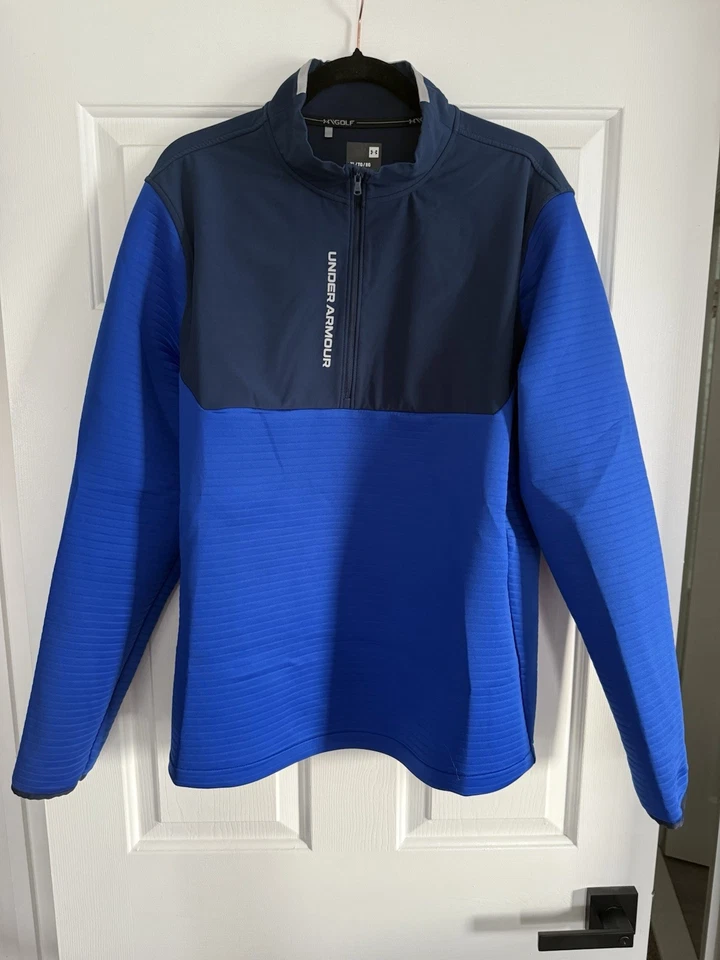 Pullover de golf Under Armour Storm Daytona 1/2 cremallera azul y azul marino para hombre XL Foto 1 de 3