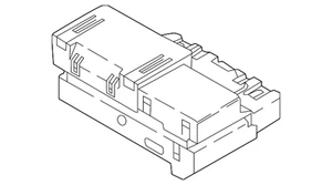 Genuine Audi Control Module Mount Bracket 80A-907-297 - Picture 1 of 2
