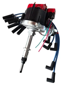 Distributor HEI + Ignition Wires For Chevrolet Inline GMC 292 250 230 L6 1978-85 - Picture 1 of 15