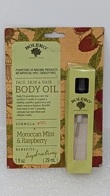 Bolero Moroccan Mint & Raspberry Face Skin & Hair Body Oil 1 Fl Oz - Image 1 of 2
