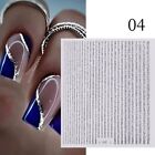 3D Glitter Lines Nail Art Stickers Holographic Nail Stickets  Nails Art