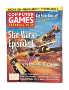 Vintage Computer Games Strategy Plus Magazine #102 May 1999 Star Wars Episode I - Foto 1 di 3