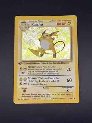 Raichu – Base Set 1st Edition – German – #014/102 - Image 1 of 2