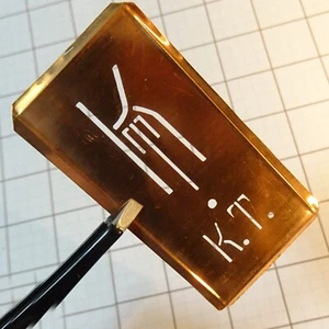 KT K T TK monogram initials letters copper stencil antique family name sign gift - Picture 1 of 10