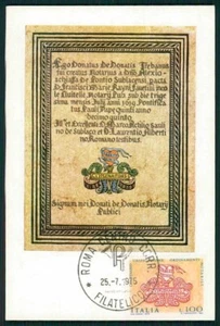 ITALIA MK 1975 ESCUDO CORAZÓN TARJETA MÁXIMA TARJETA MÁXIMA MC CM m4253 - Imagen 1 de 2