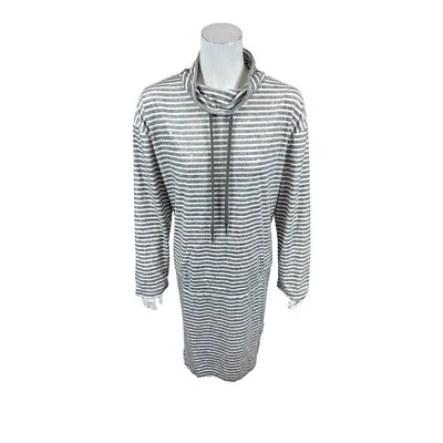 Carole Hochman 丝绸丝绒漏斗颈新奇躺椅灰色/金色中号 — 第 1/2 张图片