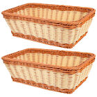  2 Pcs Bread Basket Plastic Picnic Bakset Organizer Key Bowl