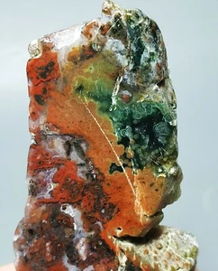 Natural Round Eye 8th Vein Ocean Jasper Agate Quartz Reiki Stone Healing - Picture 1 of 10