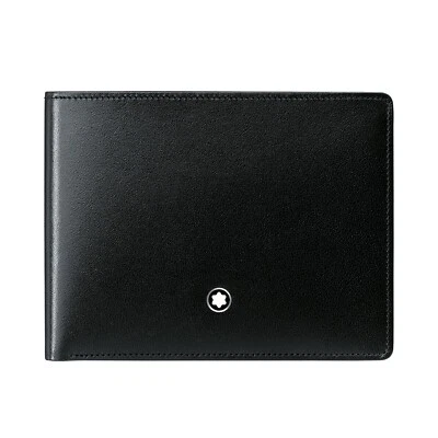 Montblanc Meisterstuck Para Hombres Italiano Cuero Natural 6CC Doble Plegable Cartera Cartera Tarjeta Foto 1 de 4