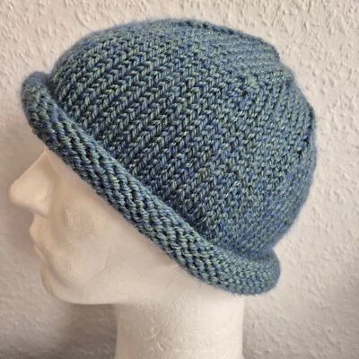 HERRENMÜTZE ROLLRAND SYLTER MÜTZE KU BIS 56-60 CM ALPAKA STRICK - Bild 1 von 4