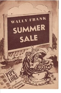 RARE Pipe Lore Magazine Wally Frank Catalog 1948 Summer Sale Issue - Picture 1 of 3