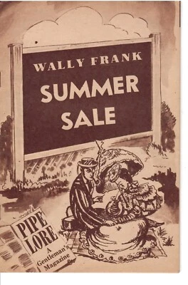 RARE Pipe Lore Magazine Wally Frank Catalog 1948 Summer Sale Issue - Image 1 of 3