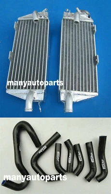 alloy radiator & black hose Husqvarna Husky AE/CR/WR/XC 400/430/500 1984-1988 87 Foto 1 de 4
