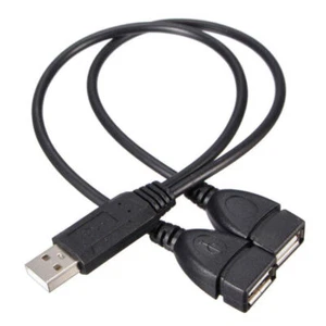 Y-Kabel - A Stecker > 2x A Buchse 30cm Y Adapter-Power USB auf 1M U2P0 - Bild 1 von 10