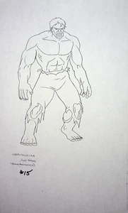 El Increíble Hulk 1996 Serie de TV HULK Producción COPIA HOJA DE MODELO Marvel - Imagen 1 de 2