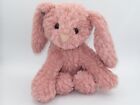 Walmart Easter Bunny Rabbit Plush Mauve Curly Pink Stuffed Animal Toy 12” Lovey