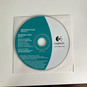 Logitech QuickCam Software CD Disc 2004 8.3.0 Windows, QuickCam 8.0.1 Mac - Picture 1 of 4