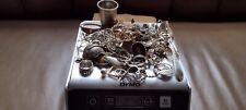 2 LBS 5 OZ OF SCRAP SILVER STERLING 925 JEWELRY SPOONS & MORE