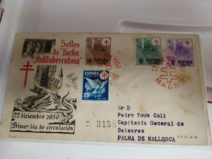 España II Centenario Sobres 1º Día 1950 Edifil 1084/87 - Imagen 1 de 1