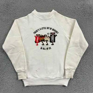 Vintage Hersheys Chocolate Sweatshirt Kids Large 14/16 Pullover 80s Crewneck USA - Picture 1 of 10