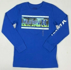 Boy's Youth Hurley Long Sleeve Cotton T-Shirt - Picture 1 of 12