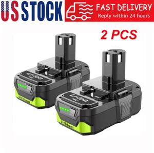 2 Packs 4.0Ah lithium Battery for Ryobi P100 P102 P103 P105 P117 P108 ONE - Picture 1 of 6