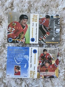 Tarjeta de hockey 1995 Skybox NHL Jeremy Roenick Chicago Blackhawks - Imagen 1 de 1