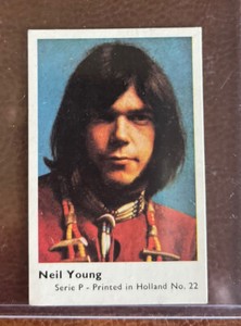 1973 Neil Young Dutch Gum Serie P - Printed in Holland # 22