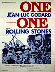 PÓSTER FRANCÉS GODARD ROLLING STONES SIMPATÍA POR EL DIABLO UNO + UNO 1968 47x63 - Imagen 1 de 1