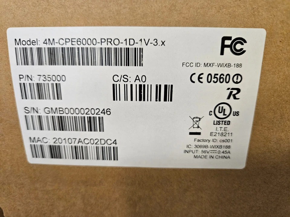 735500 Alvarion Telrad 4M CPE 6000 PRO 1D 1V 3,x - Image 1 of 1