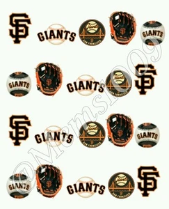 San Francisco Giants Nail Art water decals Free shipping! Baseball nail decals! - Picture 1 of 1