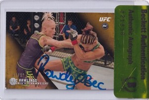 Rowdy Bec Rawlings Signed 2015 Topps RC Knockout Gold Rookie Card 40 BAS COA /99
