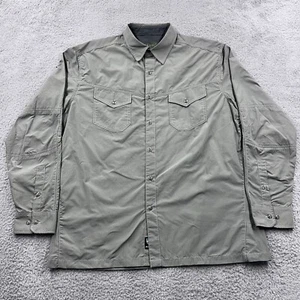 Kuhl Shirt Mens Extra Large Green Eluxur Performance Long Sleeve Outdoors Hiking - Picture 1 of 11