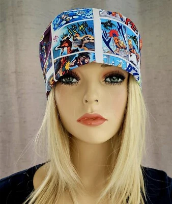 DRGN BZ ANIME COLOR MANGA MEDICAL NURSE SCRUB CAP ( 2 SIZE SELECTION ) BRAND NEW - Image 1 of 4