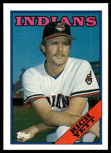 1988 Topps Rich Yett Cleveland Indians #531