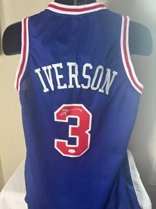 ALLEN IVERSON AUTOGRAPHED SIGNED PHILADELPHIA 76ers jersey JSA COA - Picture 1 of 3