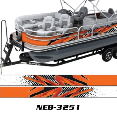 KIT DE CALCOMANÍAS ADHESIVAS GRÁFICAS ENVOLVENTES DE CALIDAD NUEVA PARA LUBINA PONTÓN NEB-3251 Foto 1 de 3