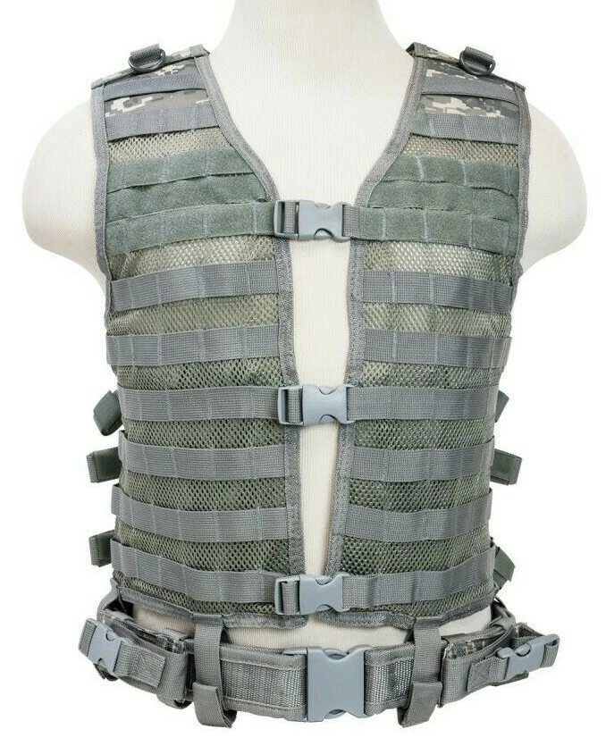 NcSTAR Airsoft MOLLE Pals Hydration Ready Tactical Vest Regular Camo CPV2915D