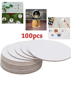 Belle Vous runde Zellstoffuntersetzer (100er-Pack) - 9 cm/3,5 Zoll Durchmesser - Bild 1 von 8
