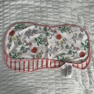 NWT Baby Gap Girl Burp Cloth Floral and Stripes - Picture 1 of 4