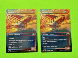 MTG  Aetherdrift - Boosted Sloop - Borderless - Non-Foil - X2 - Picture 1 of 2