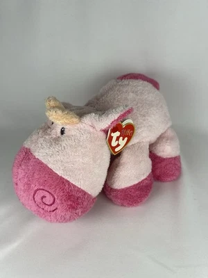 TY Pluffies "Mooer" Pink Cow Plush soft Toy Vintage 2008 retired rare - Image 1 of 4
