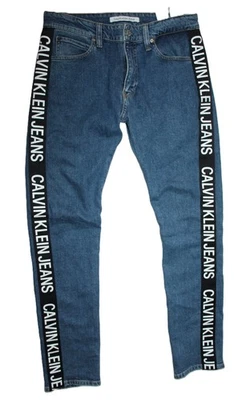 Calvin Klein Skinny Herren Jeans  ca. W31 L32 Blau Stretch Logo  CKJ 026 SLIM - Bild 1 von 4