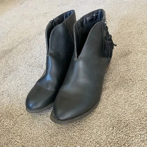 dirty laundry black zip up black booties women shoe size 7.5 - Picture 1 of 6