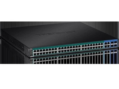 TRENDnet 52-Port Gigabit Web Smart PoE+ Switch - Image 1 of 4